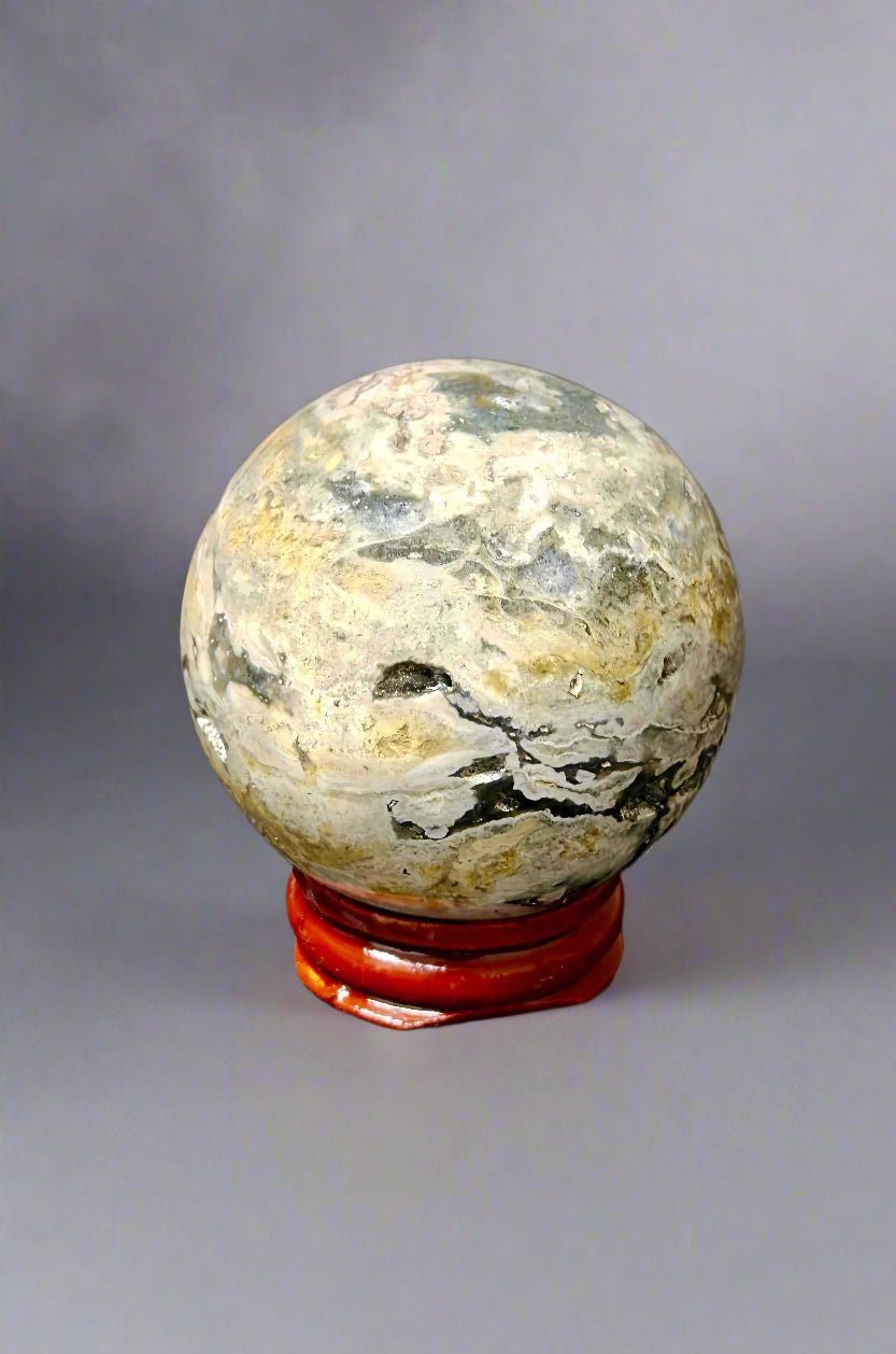 Ocean Agate Sphere - 13