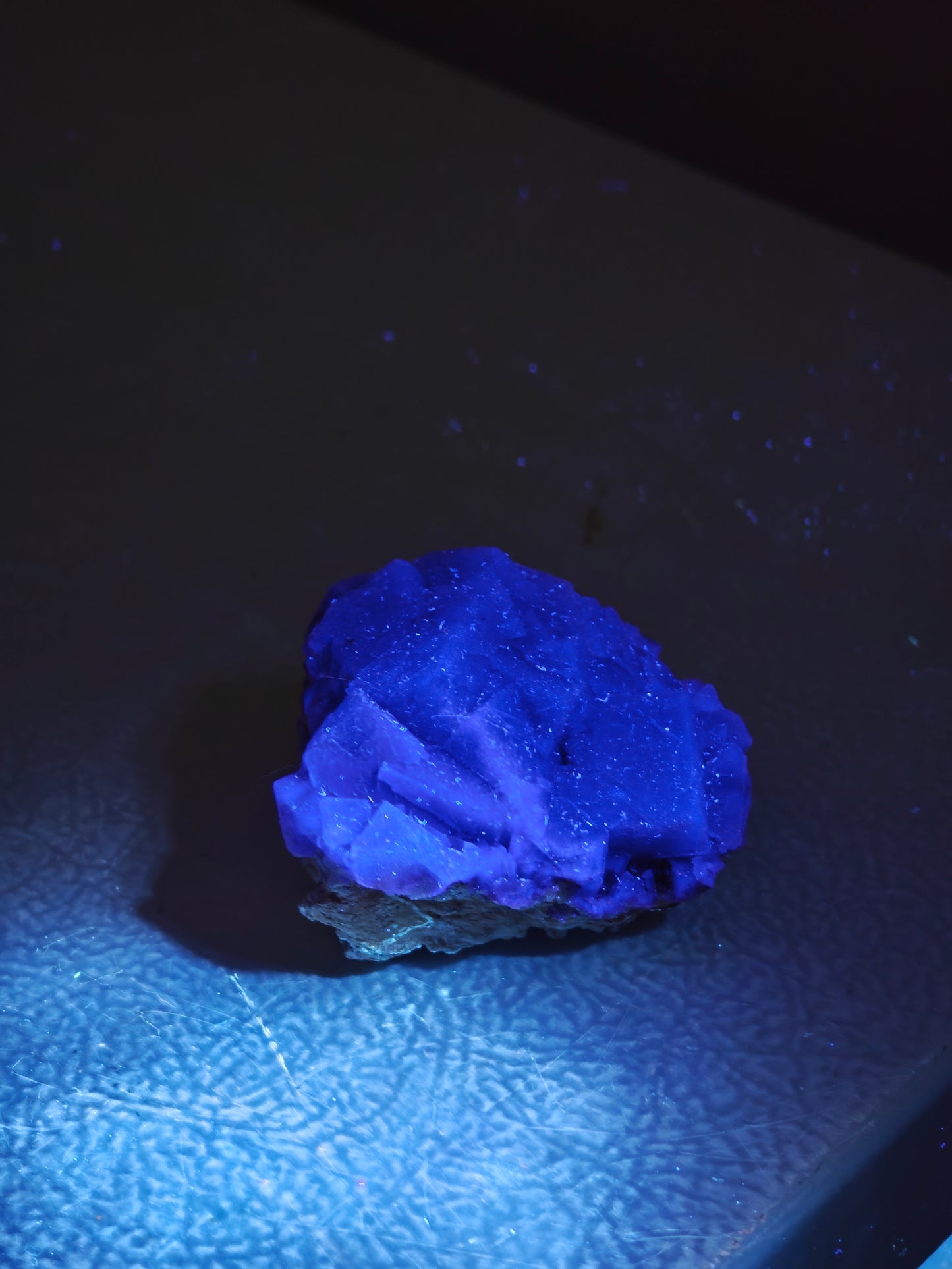 (UV) Indigo Fluorite Specimen - Rare