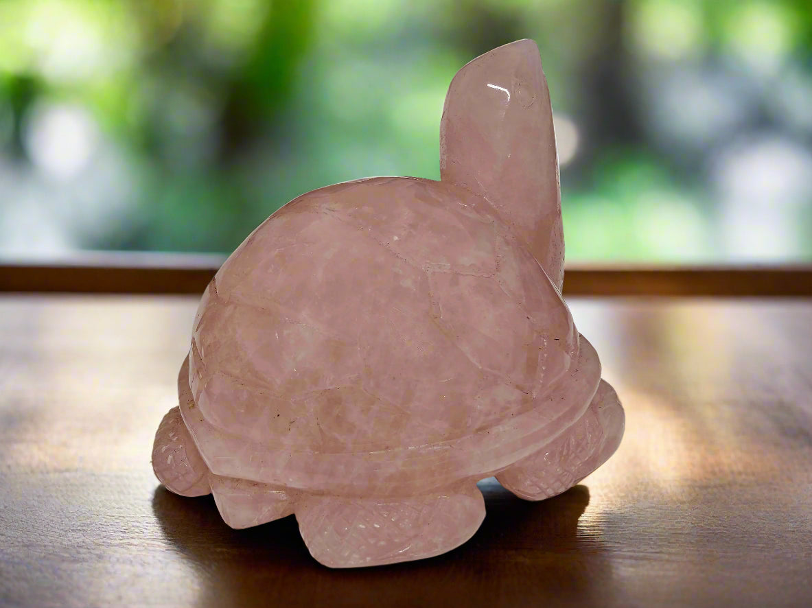 Rose Quartz Turtle 