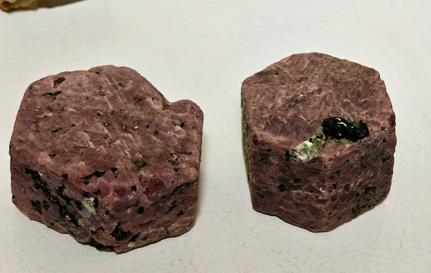 (UV) Ruby Corundum Cube Specimens